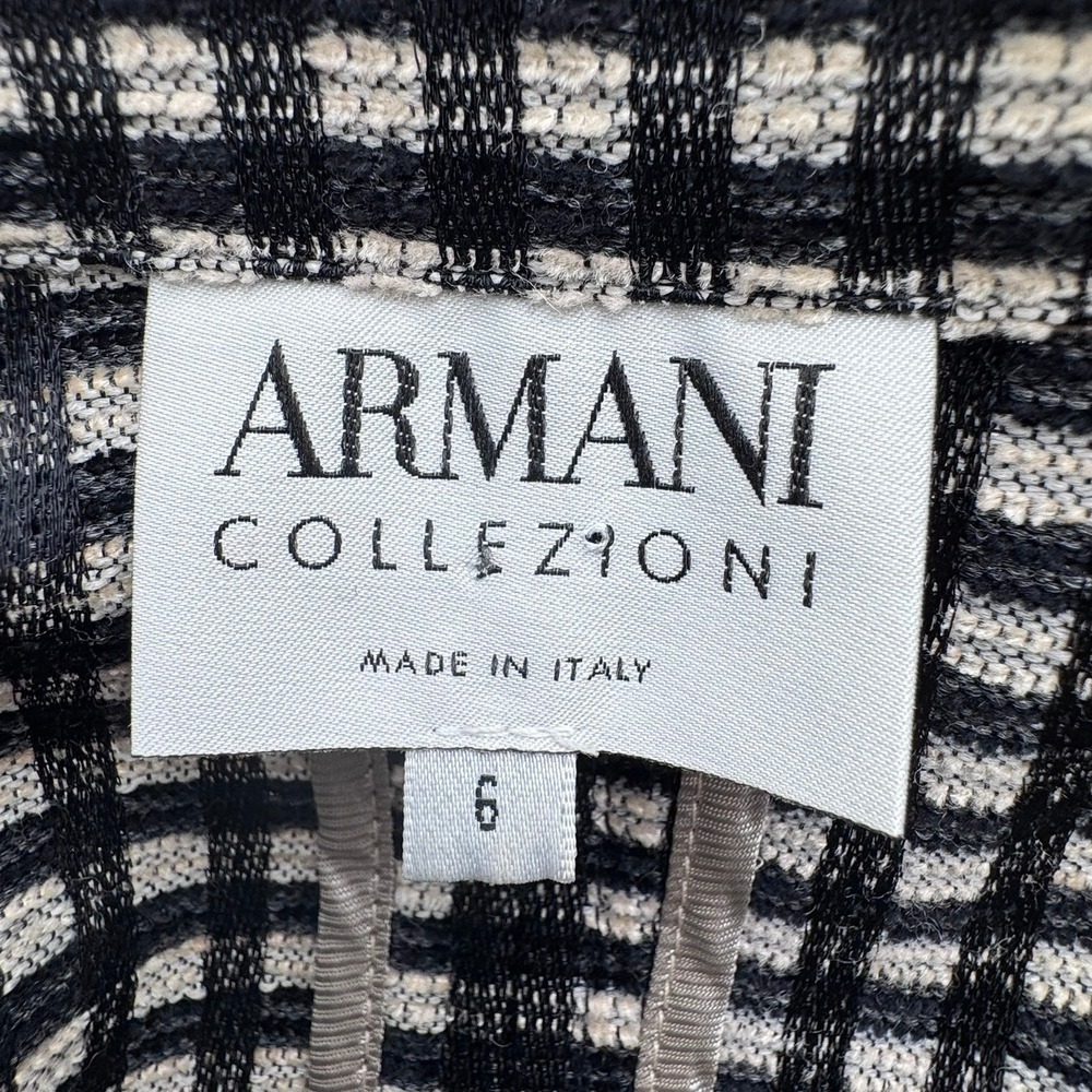 Armani Collezioni Black and White Windowpane Blazer - Picture 4 of 10